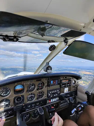 Flug rund um Frankfurt