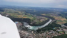 Rundflug mit DR40 zum Rheinfall und Bodensee