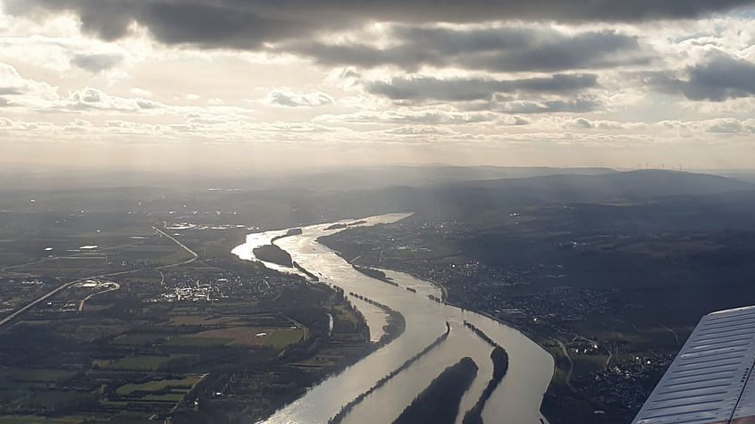 Rhein Rundflug nach Koblenz Cessna 172 L