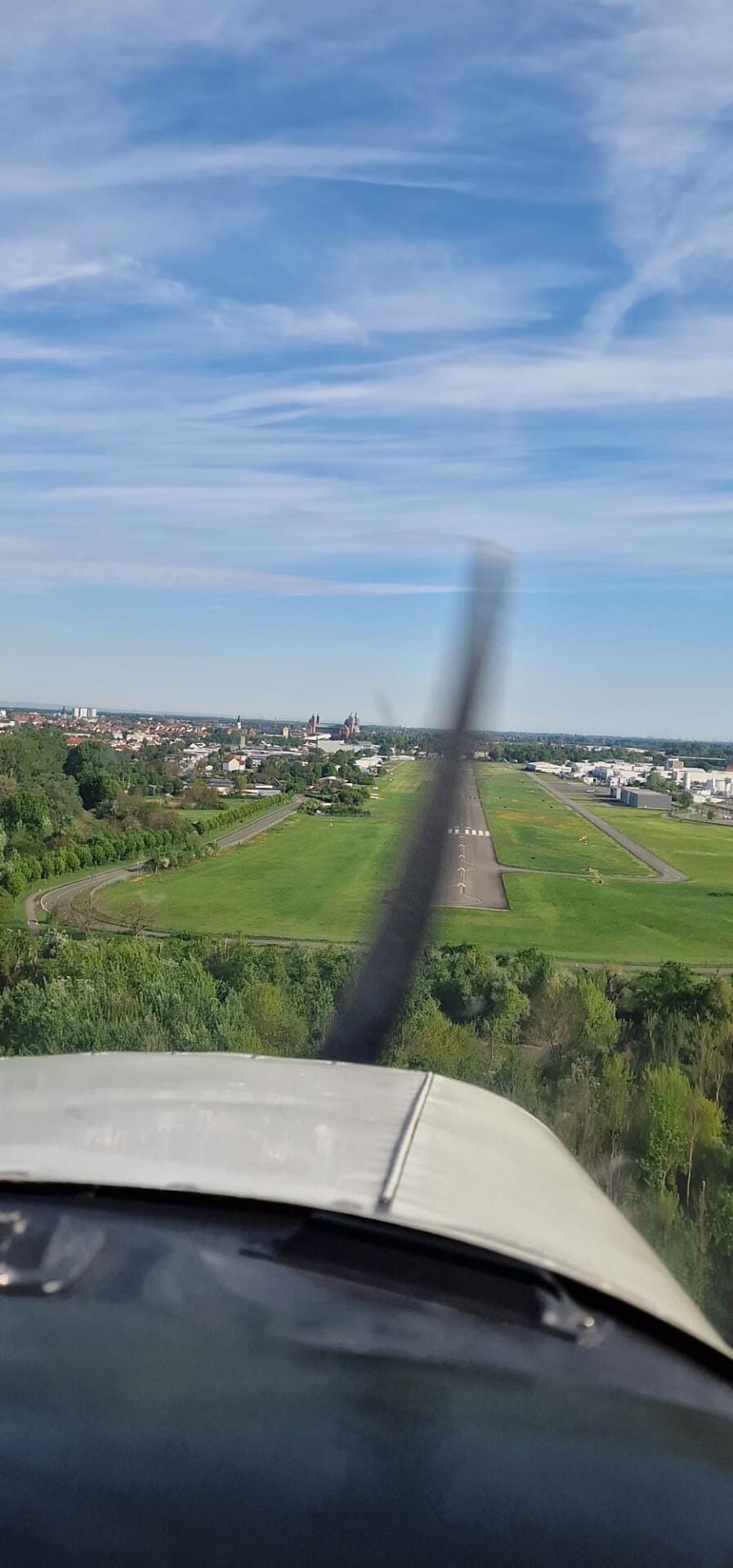 Endanflug in Speyer