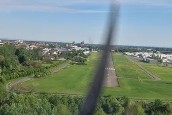 Endanflug in Speyer