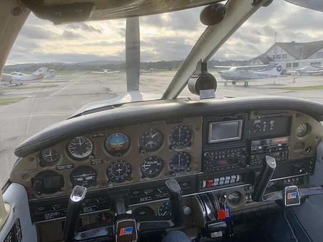 Ansicht des Cockpits