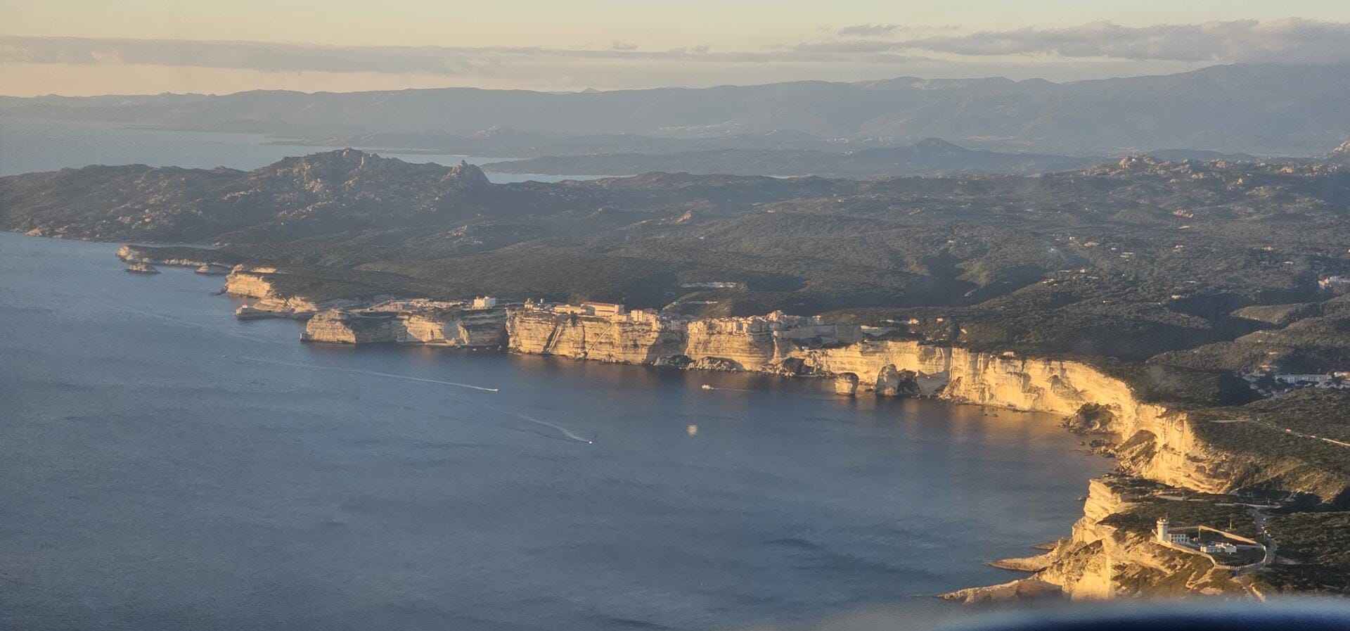 Bonifacio au couché du soleil