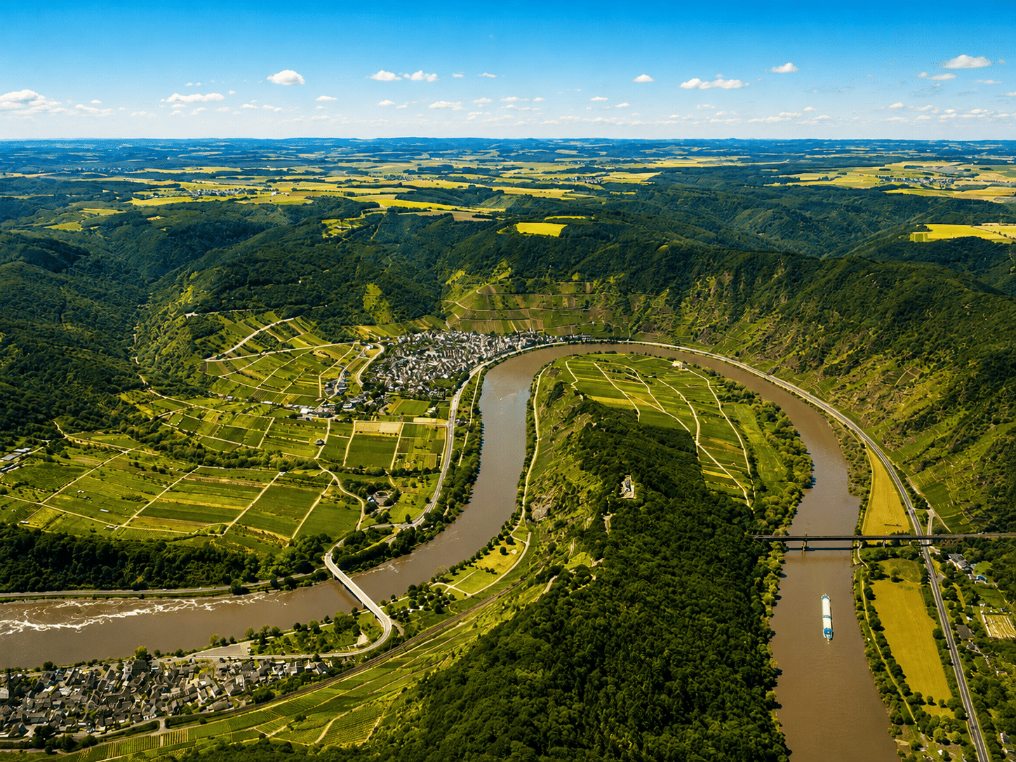 Les grandes boucles de la Moselle allemande