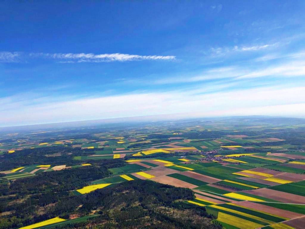 Flug von Krems nach Stockerau und zurück nach Krems