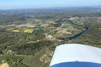 Les châteaux de la région vus du ciel