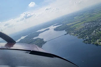 Rundflug über das Sauerland und den Möhnesee