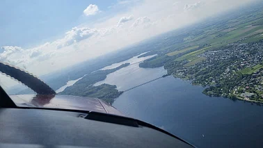 Rundflug über das Sauerland und den Möhnesee