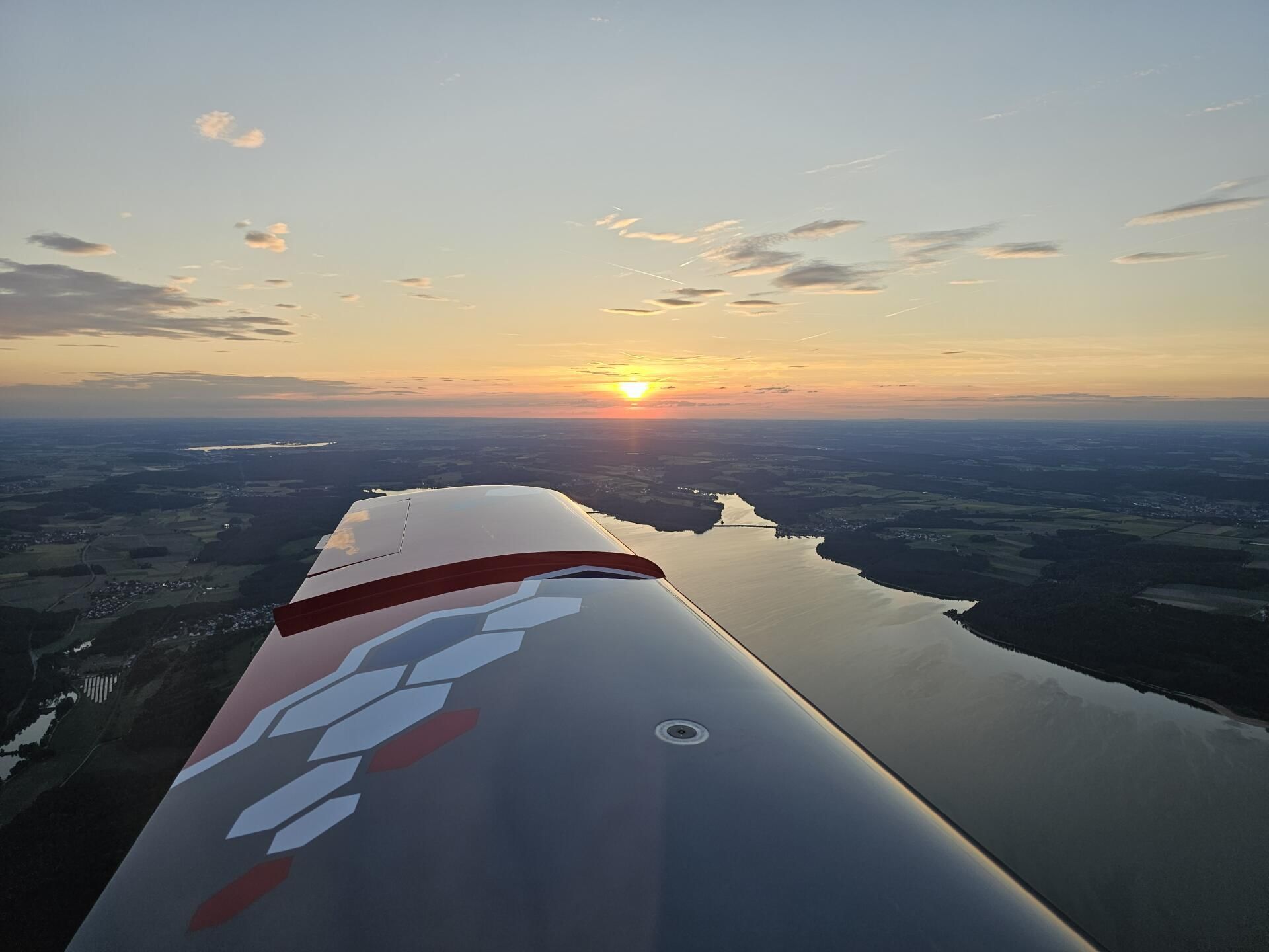 Brombachsee Sunset Flug