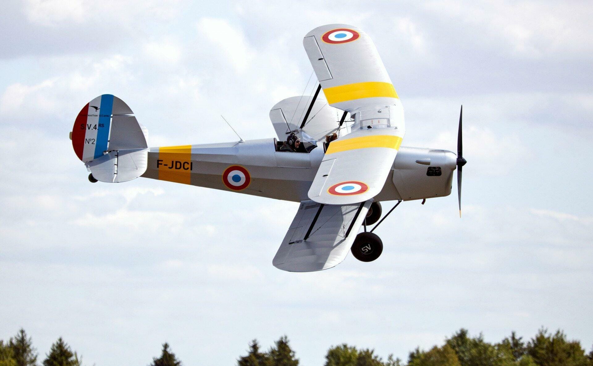 Vol d'initiation en Biplan d'époque - 20 min