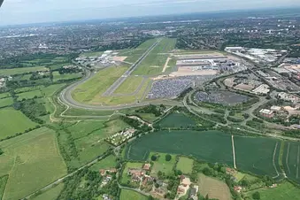 Birmingham International Airport from the sky