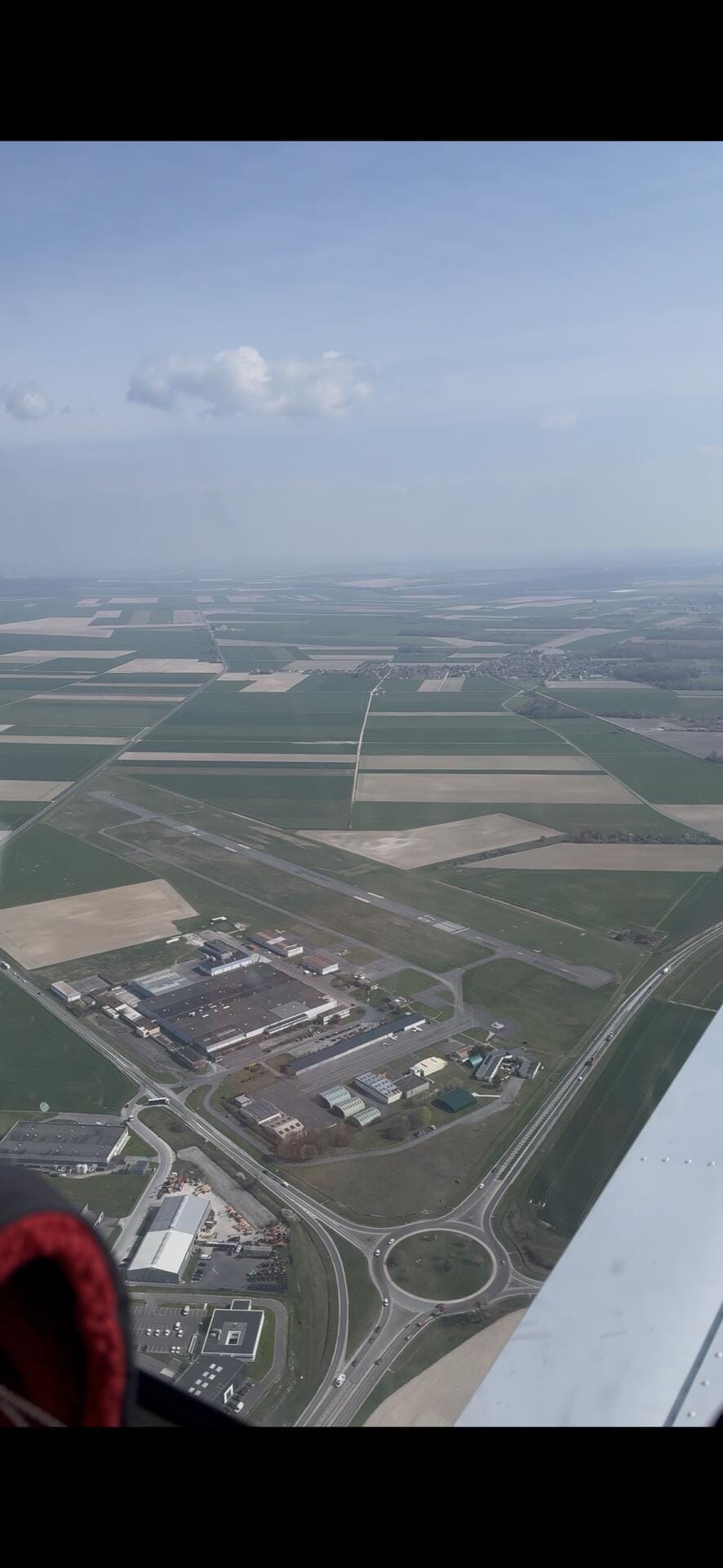 Vue de l'aérodrome de Reims