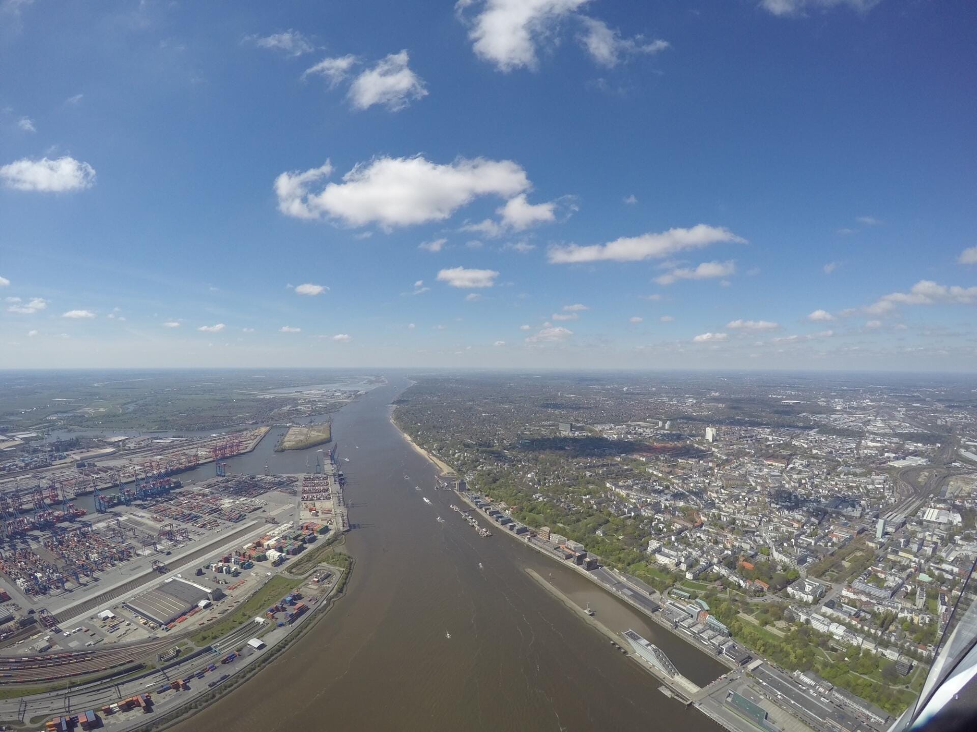 Elbe in Blickrichtung Nordsee