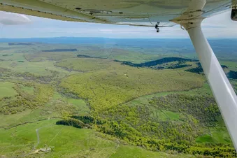 Balade aérienne sur le plateau de l'Aubrac