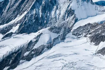 Ice and snow as far you can see - even in summer!