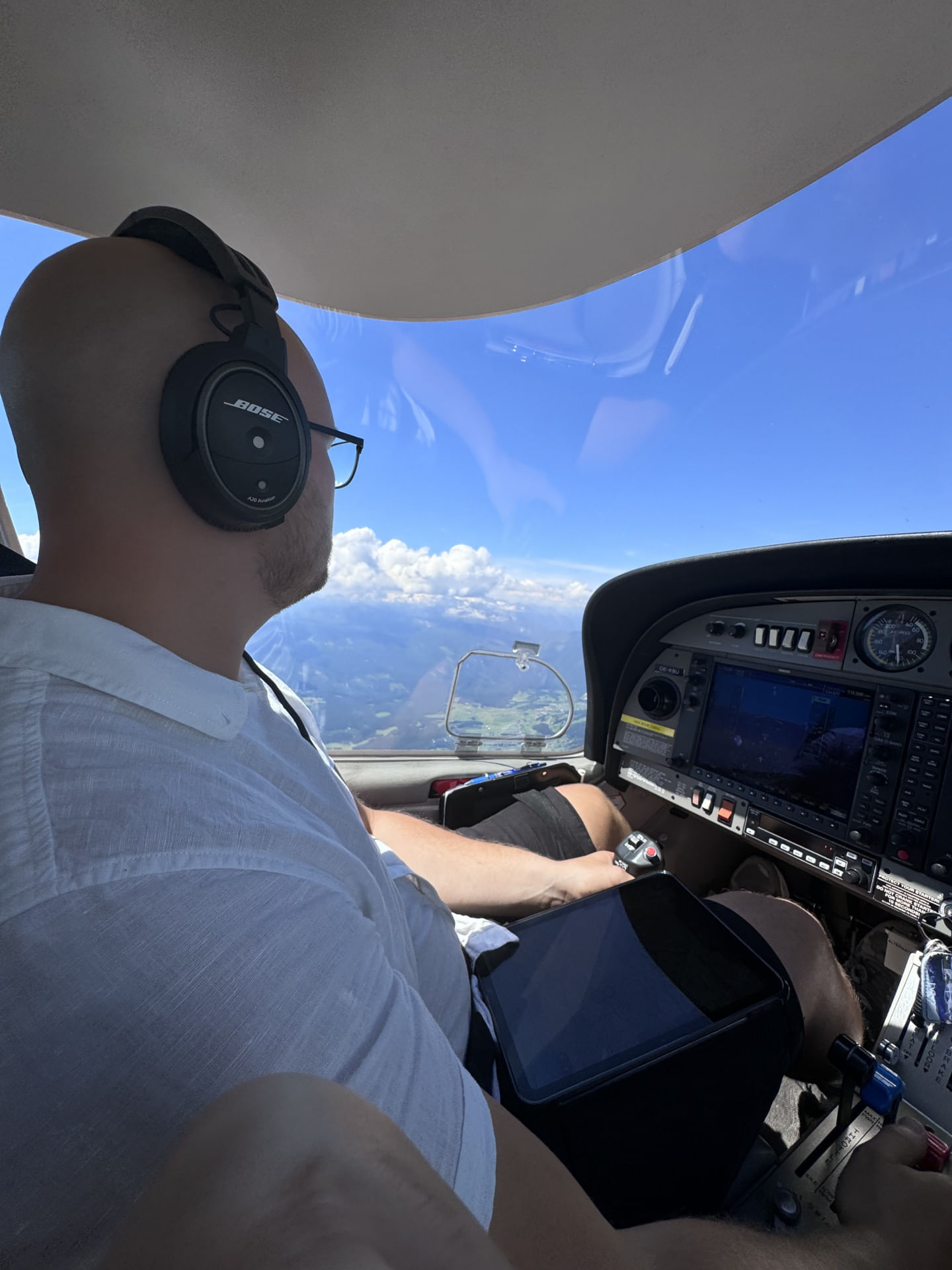 Berge und Seeenrundflug, Schönheit Österreichs