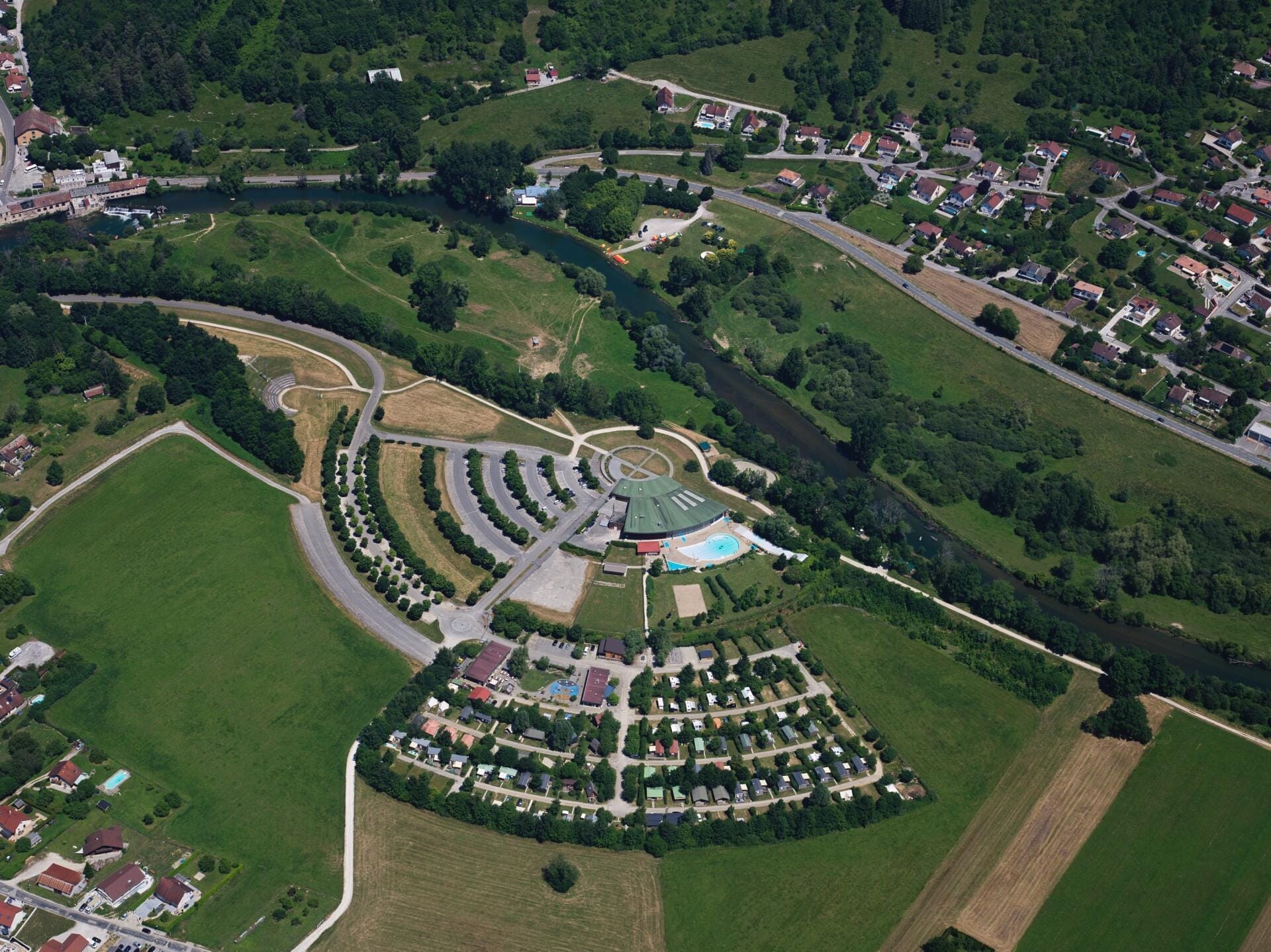 Gorges de la Loue, Besançon & citadelle vues du ciel