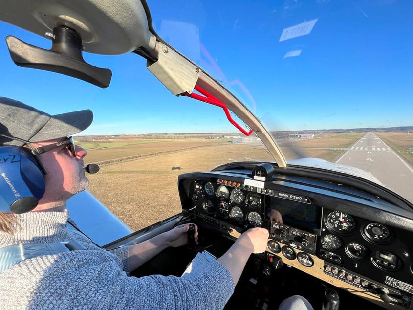 Rundflug in der Region