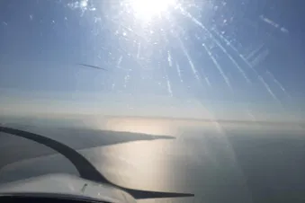 Opal coast from above