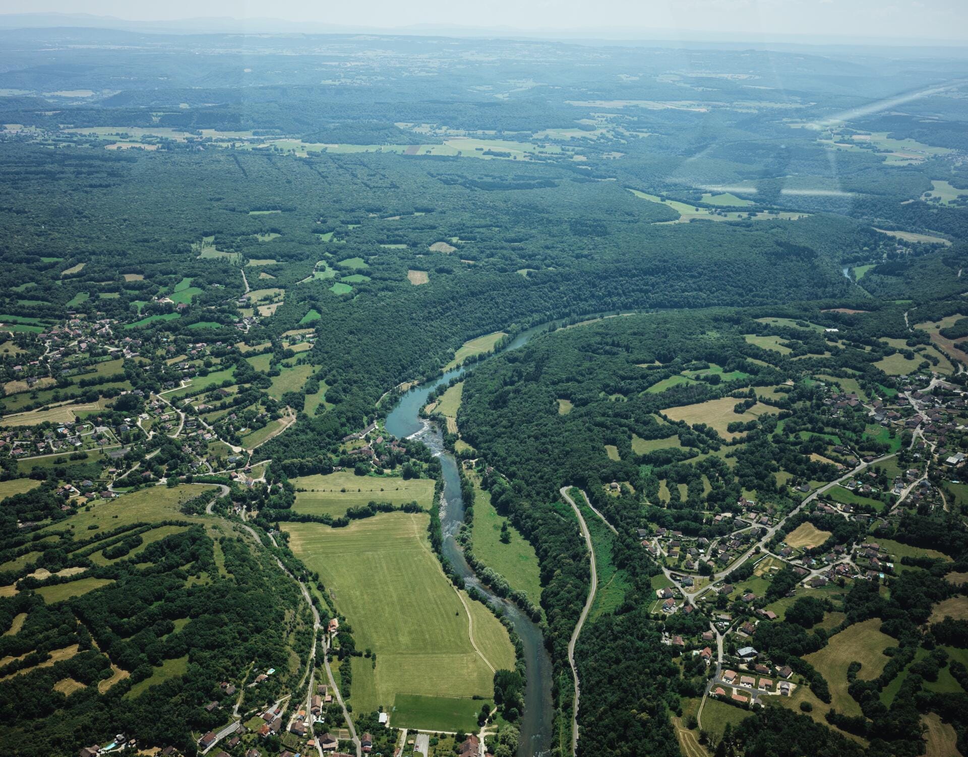 Gorges de la Loue, Besançon & citadelle vues du ciel