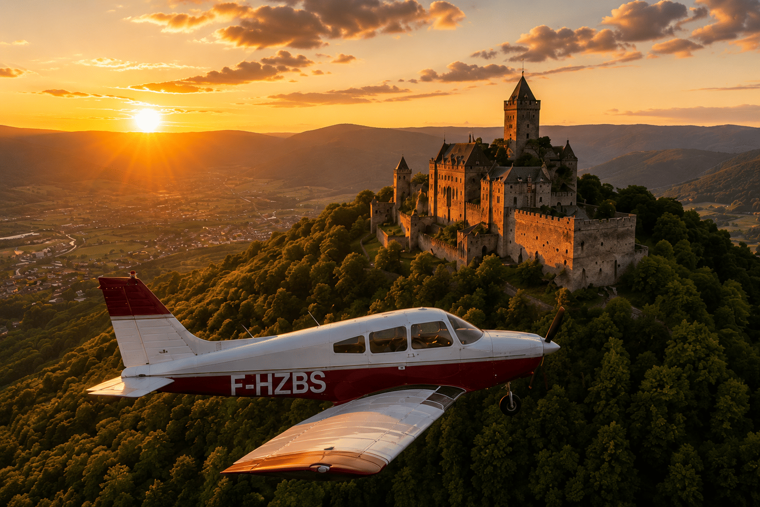 8 châteaux & vignobles d’Alsace vus du ciel