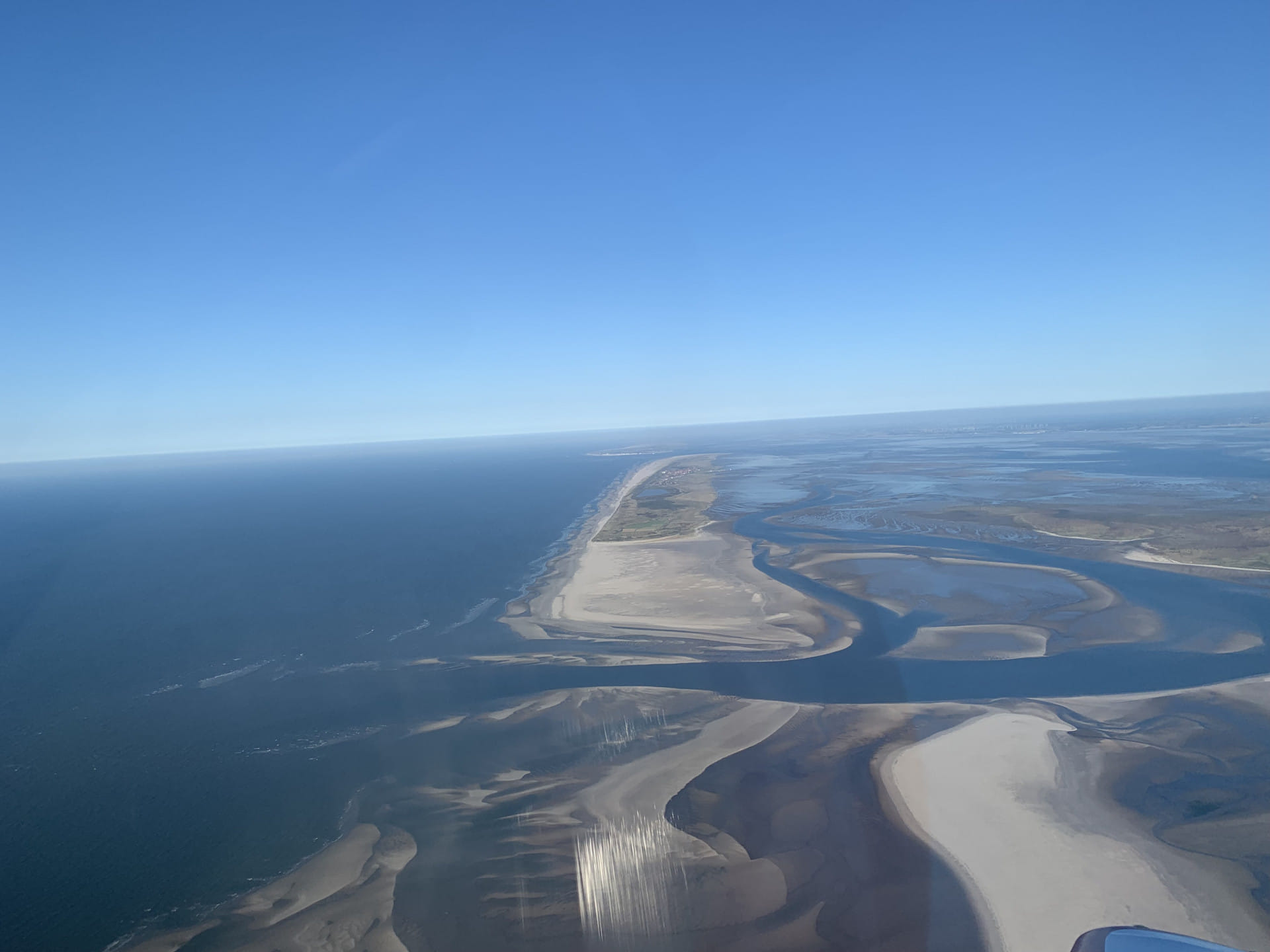 Rundflug entlang aller ostfries. Inseln ab Ney, Juist, Lang.