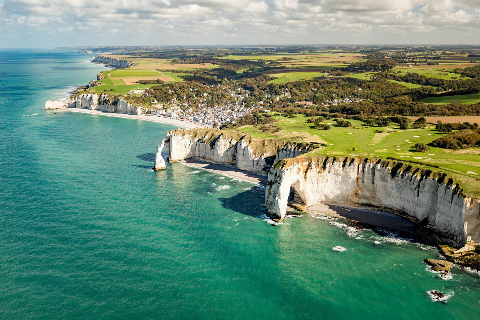 Balade aérienne destination Etretat