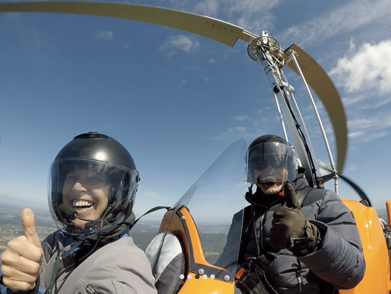 30 Minuten Rundflug im Gyrocopter