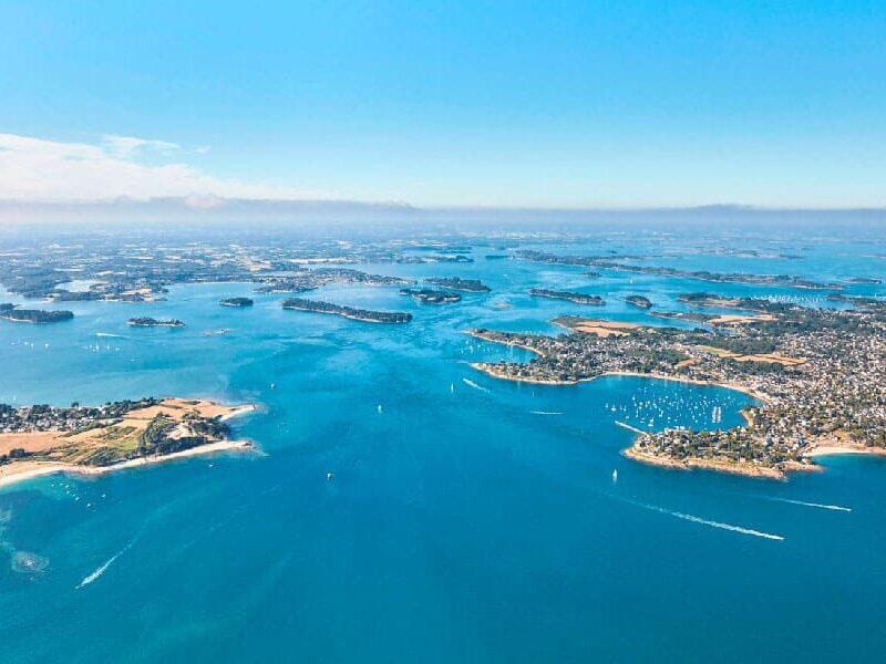 Golfe du Morbihan - joyau de la bretagne vu du ciel