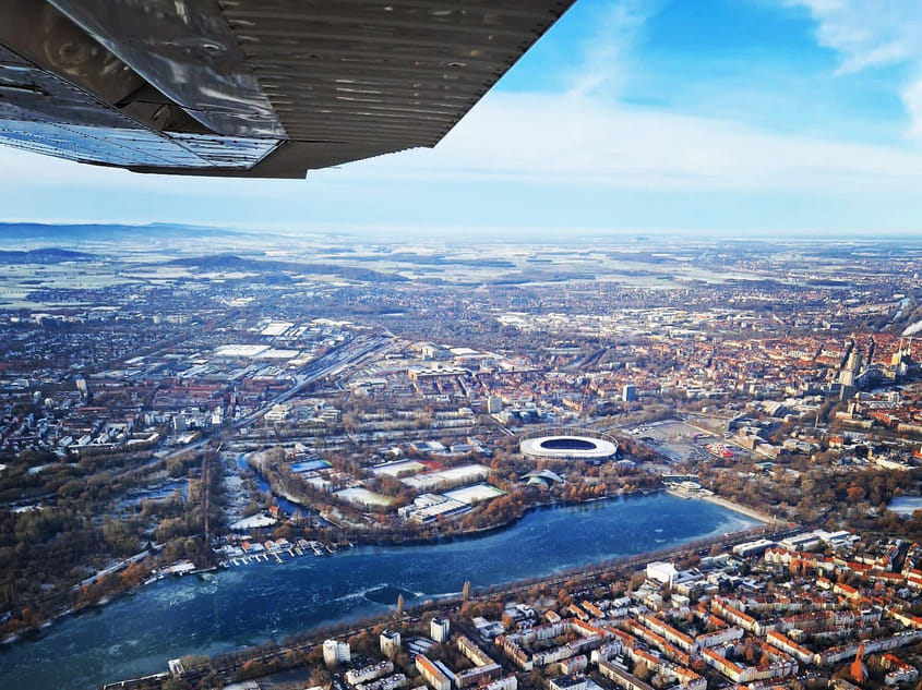 Hannover und Harz von oben, ideal für Herbst/Winter