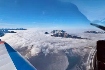 Hoch über dem Nebel mit Blick auf den Pilatus