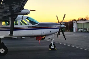 Sonnenuntergang am Flughafen!