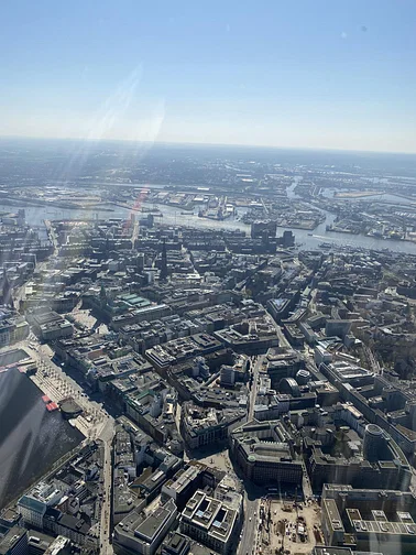 Hamburg aus der Vogelperspektive