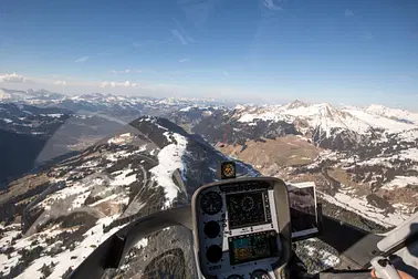 Survol des Alpes Bernoises en hélicoptère