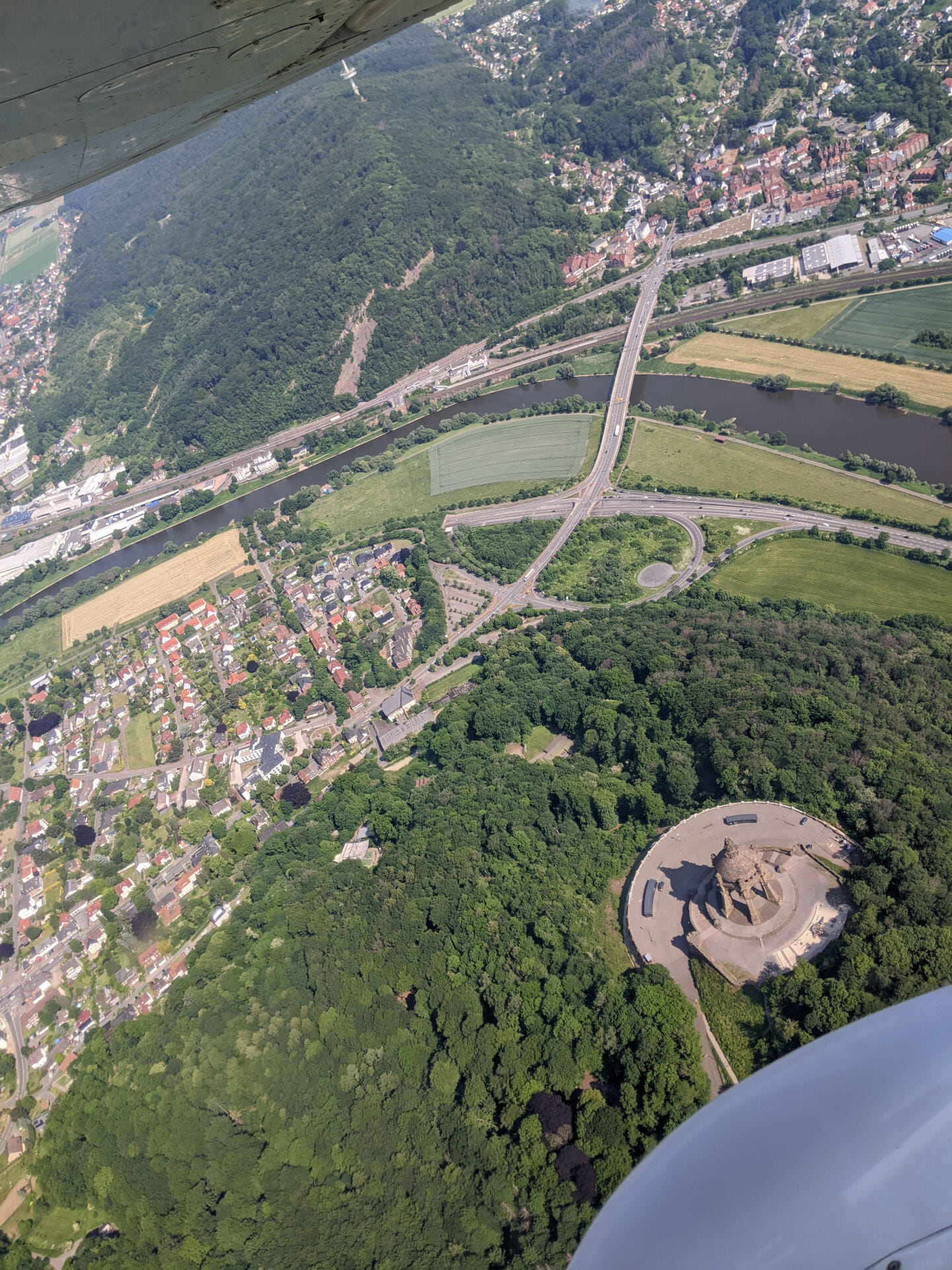 Rundflug Mühlenkreis Minden-Lübbecke ab Porta Westfalica