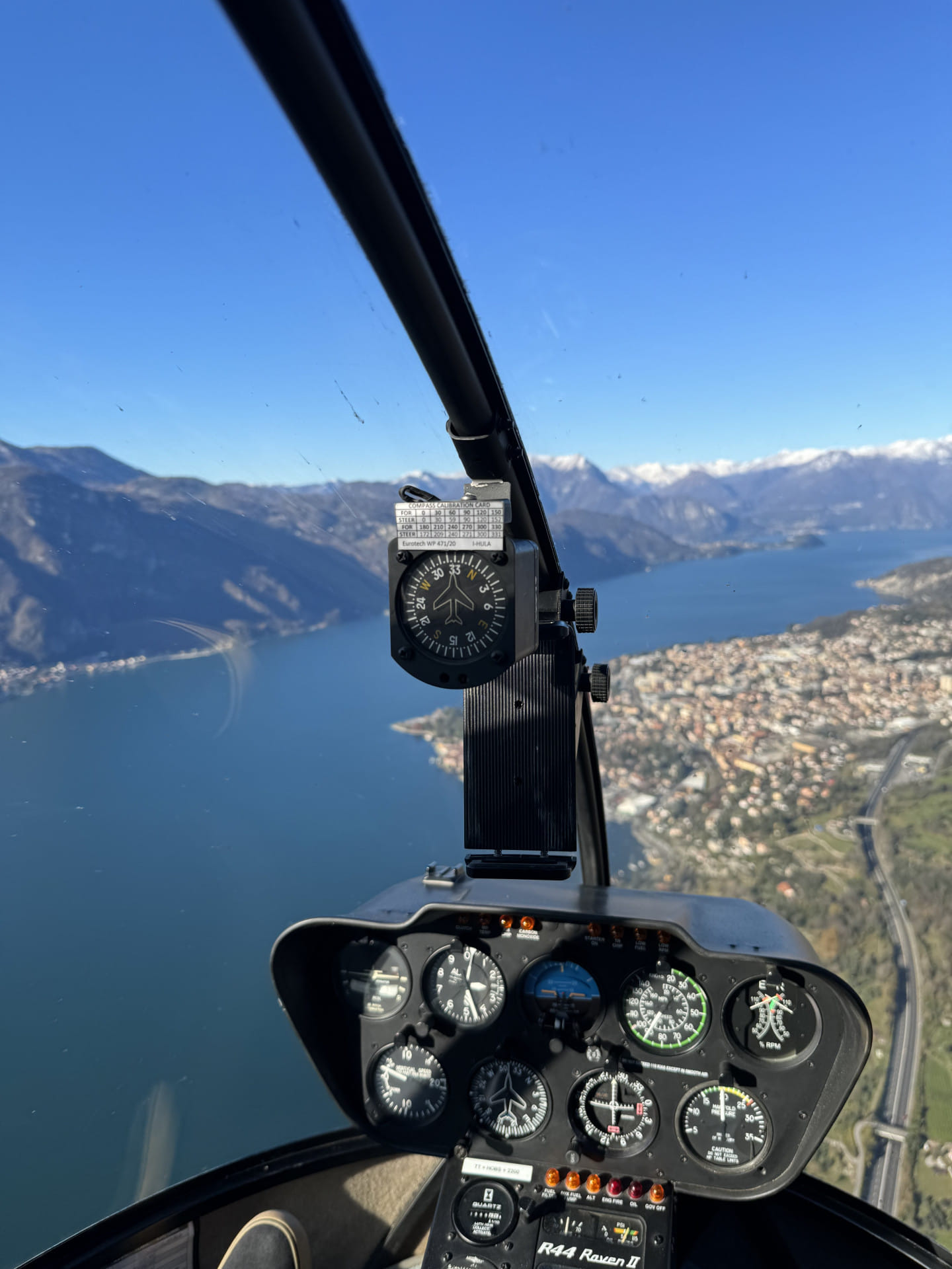 Volo sui laghi di Como e Lecco