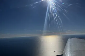 Flight along Oulu coastline.