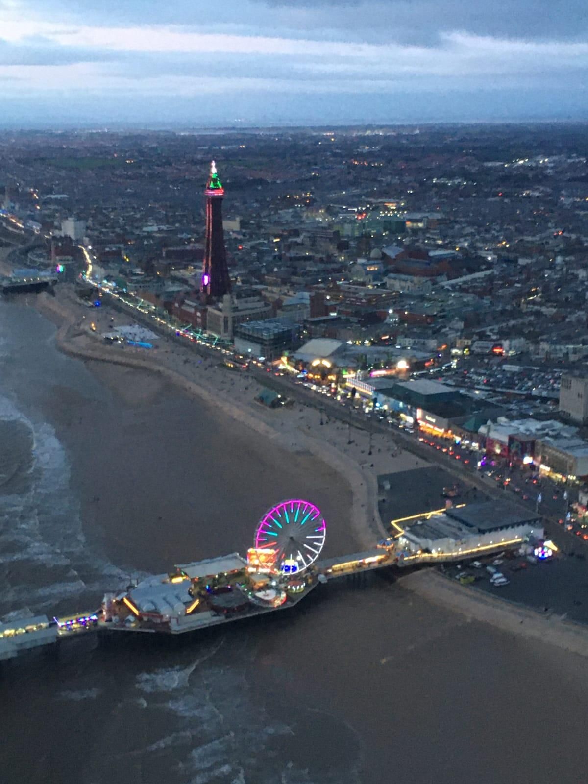 10 Minute Flight from Blackpool