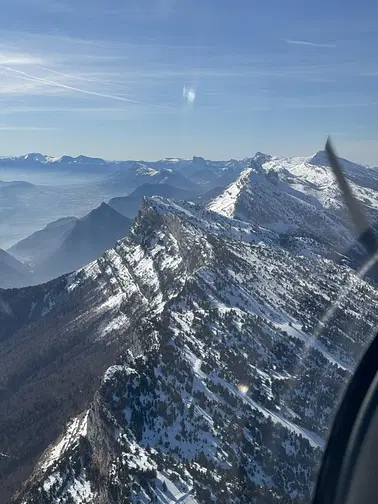 Ballade aérienne dans le Vercors retour par Lac de Laffrey