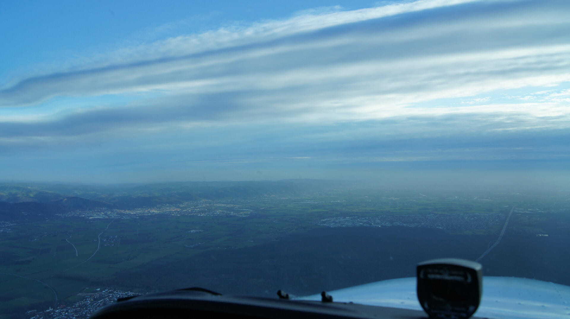 Erlebnisflug Odenwald, dem Main entlang bis nach Seligenst.