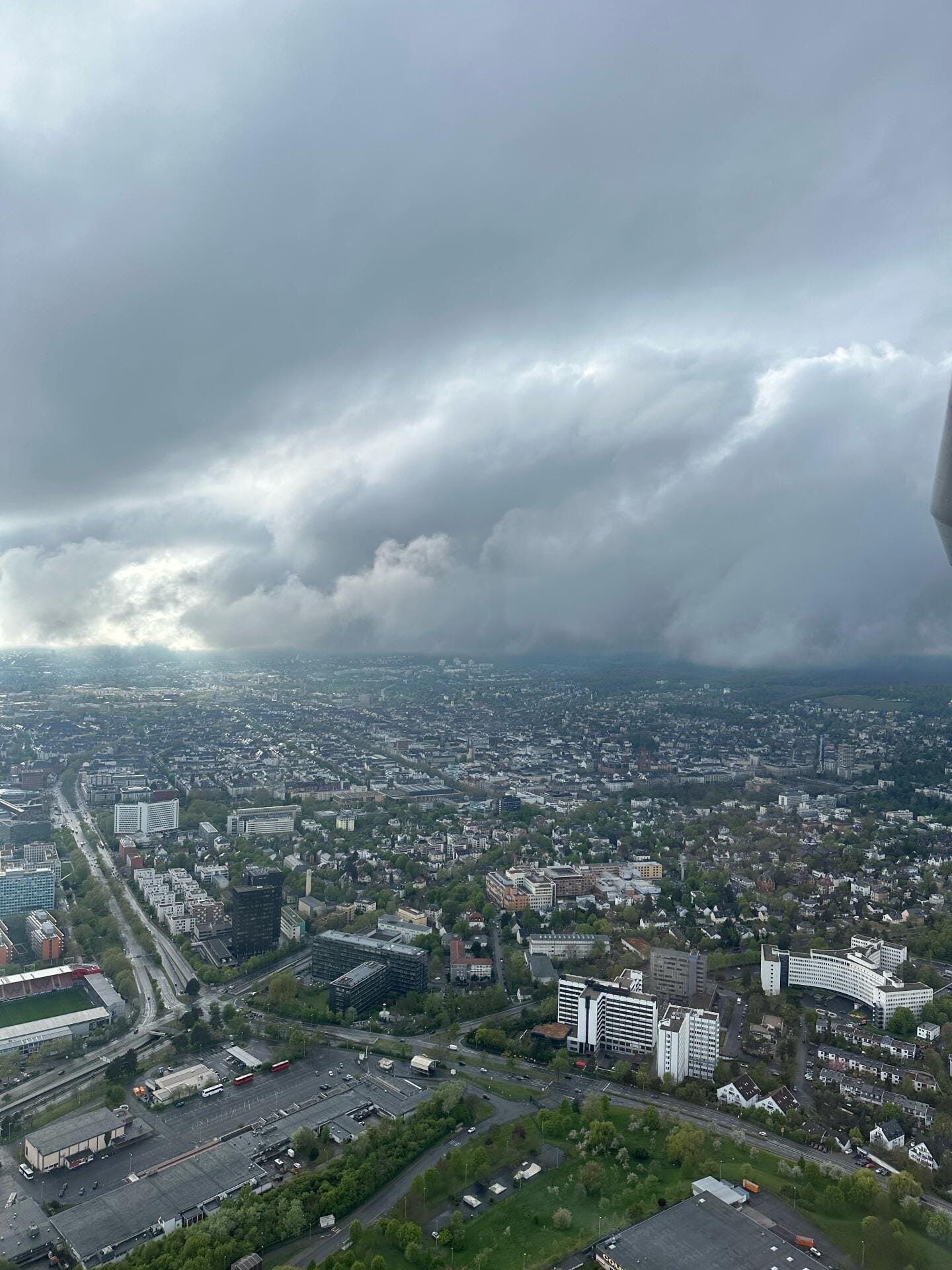 Das Rhein Main Gebiet von oben