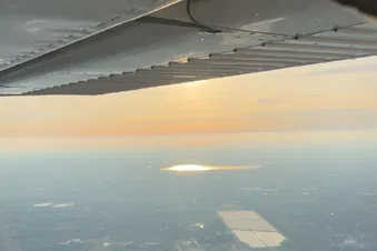 Abendlicher Rundflug – Sonnenuntergang inklusive