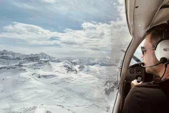 Gerade im Winter ist dieser Rundflug sehr empfehlenswert!