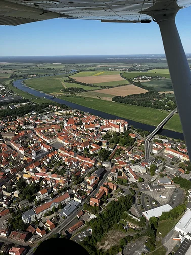 kleiner Rundflug zum Schloss Hartenfels Torgau