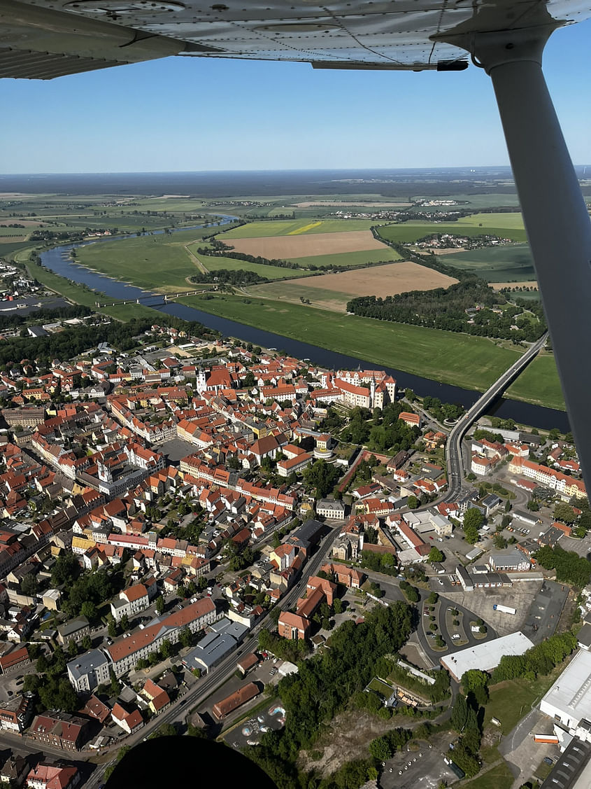 kleiner Rundflug zum Schloss Hartenfels Torgau