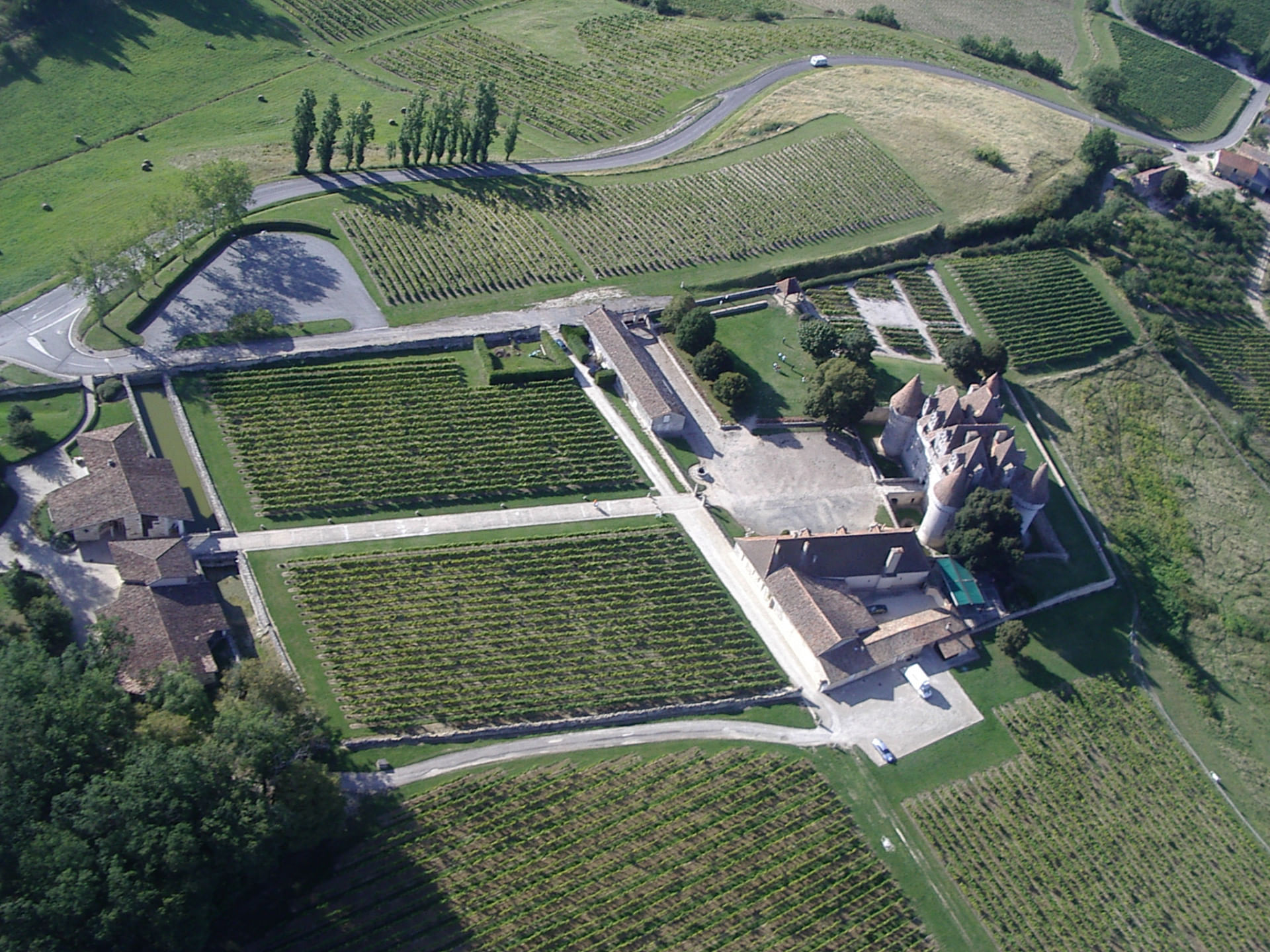 Vignoble et château