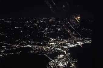 Nachtflug über St. Gallen