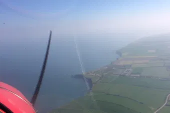 Survol des plages du D-Day depuis Caen