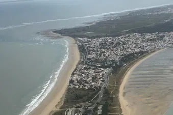 Survol du littoral : Andernos Royan aller-retour