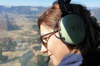 Vue aérienne de rousillion